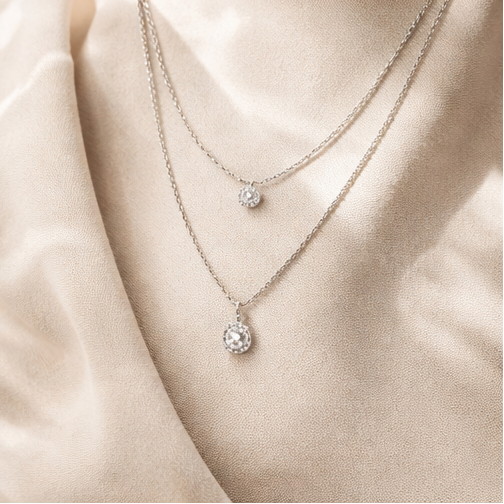 Collar punto de luz doble